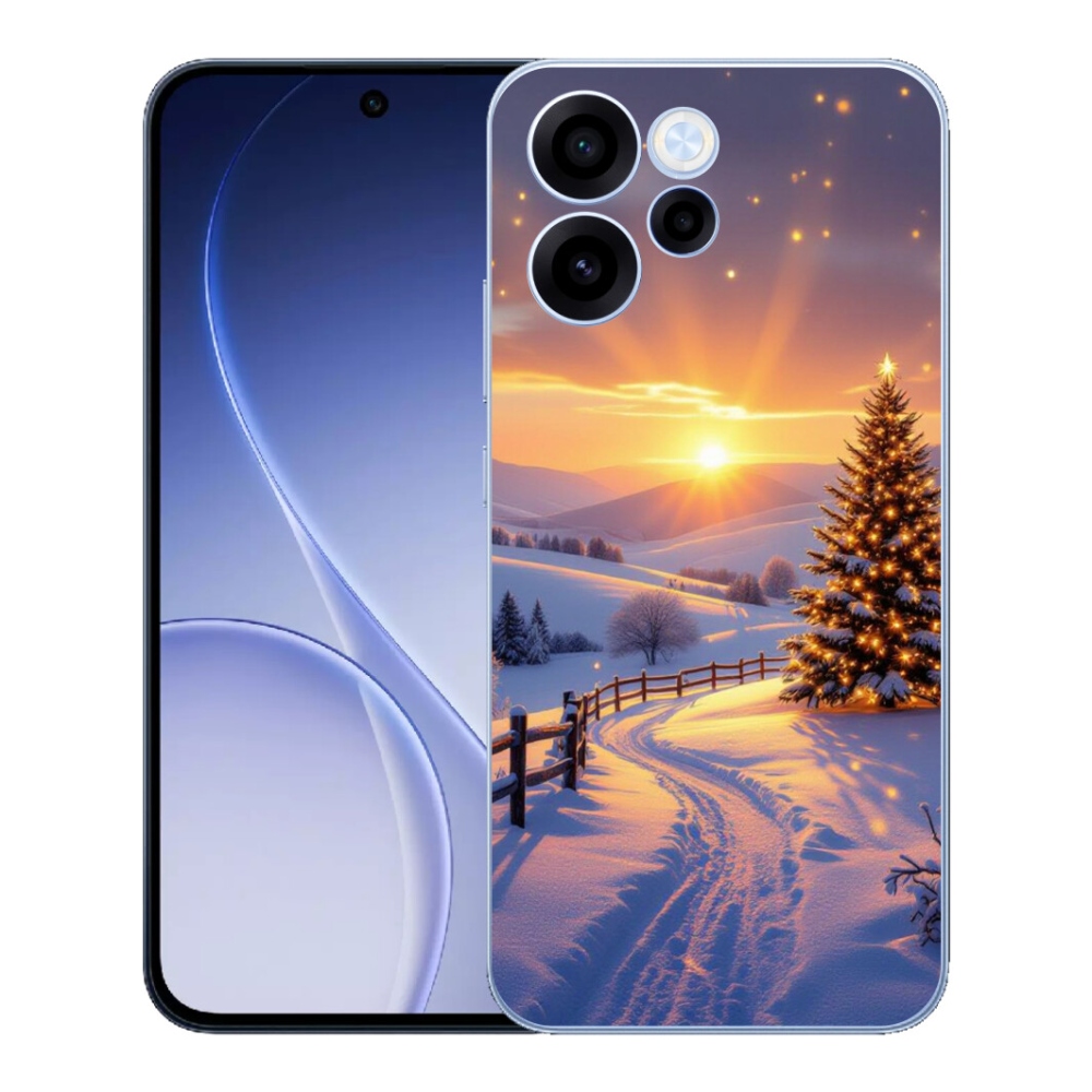 Gelový kryt mmCase na Oppo Reno 15 FS 5G - zimní krajina