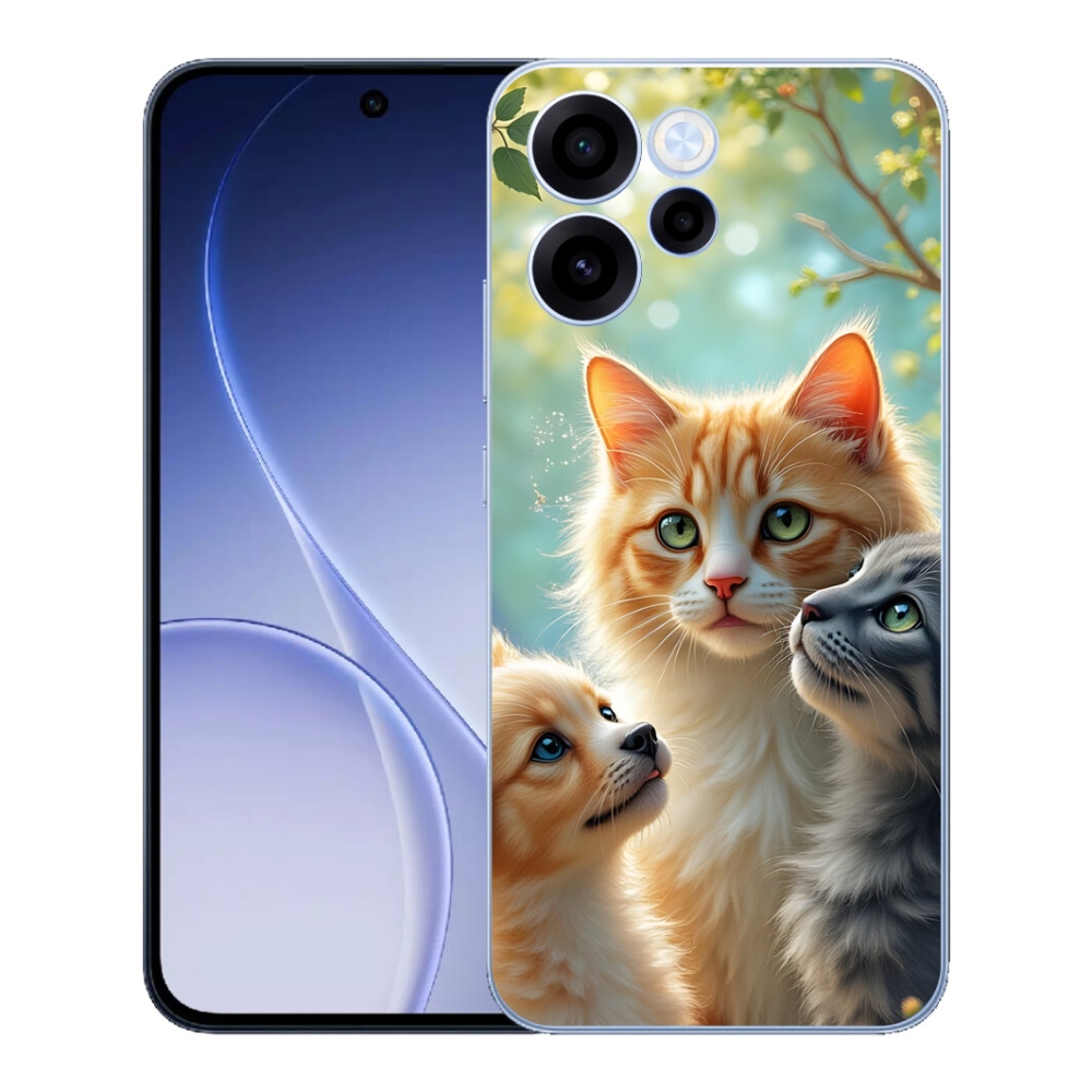 Gelový kryt mmCase na Oppo Reno 15 FS 5G - zvířecí přátelství 2