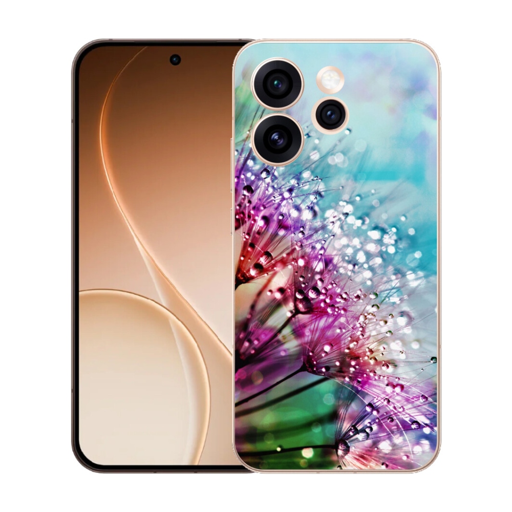 Gelový kryt mmCase na Oppo Reno 15 Pro 5G - barevné květy