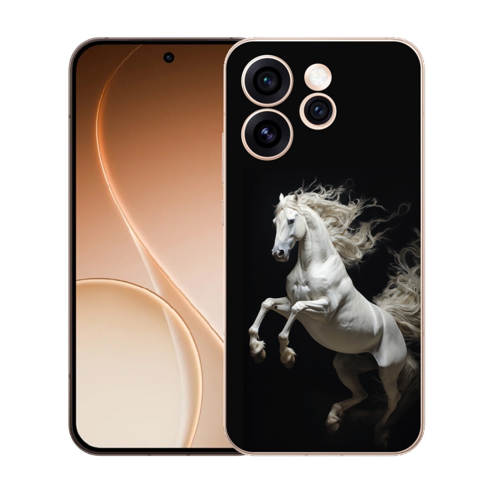 Gelový kryt mmCase na Oppo Reno 15 Pro 5G - bílý kůň 4