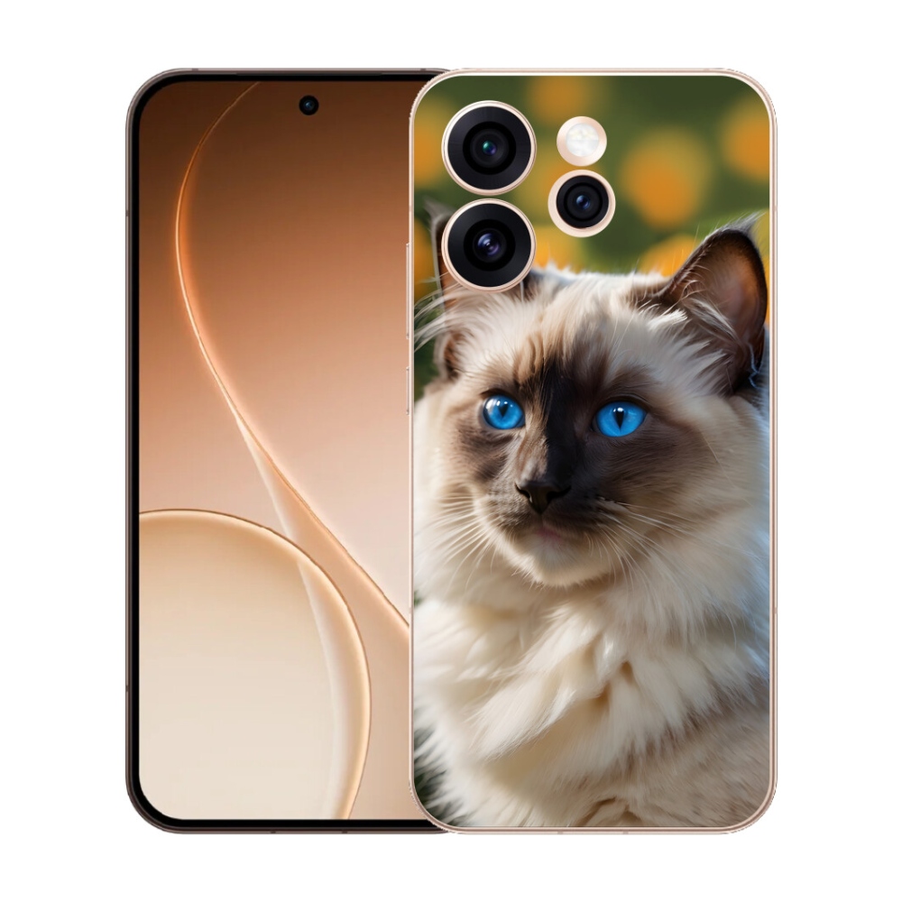 Gelový kryt mmCase na Oppo Reno 15 Pro 5G - bílý ragdoll
