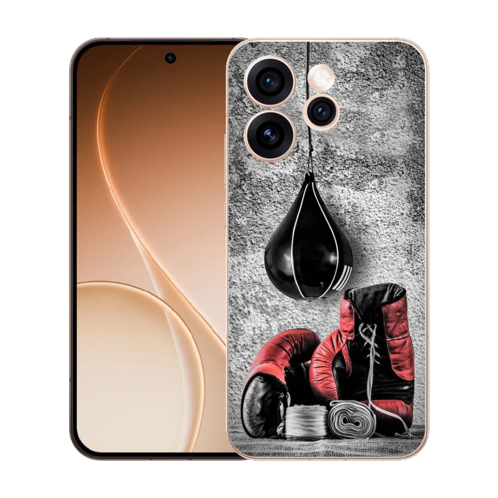 Gelový kryt mmCase na Oppo Reno 15 Pro 5G - boxovací pytel a rukavice