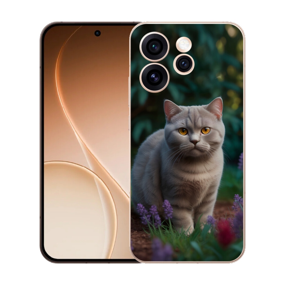 Gelový kryt mmCase na Oppo Reno 15 Pro 5G - britská kočka