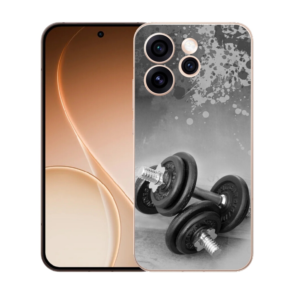 Gelový kryt mmCase na Oppo Reno 15 Pro 5G - činky 1