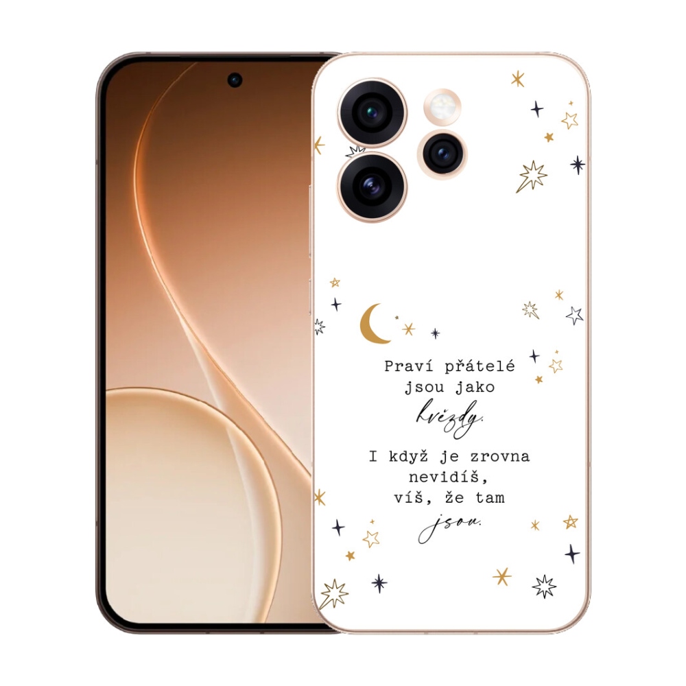 Gelový kryt mmCase na Oppo Reno 15 Pro 5G - citát 6 bílé pozadí