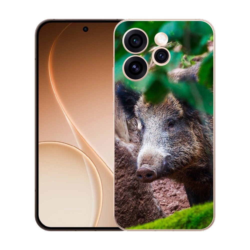 Gelový kryt mmCase na Oppo Reno 15 Pro 5G - divoké prase