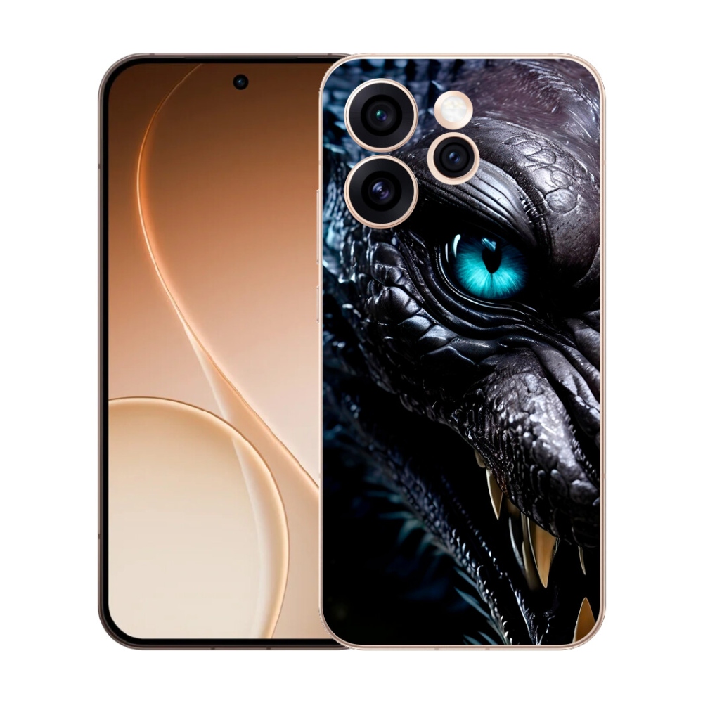 Gelový kryt mmCase na Oppo Reno 15 Pro 5G - dračí pohled