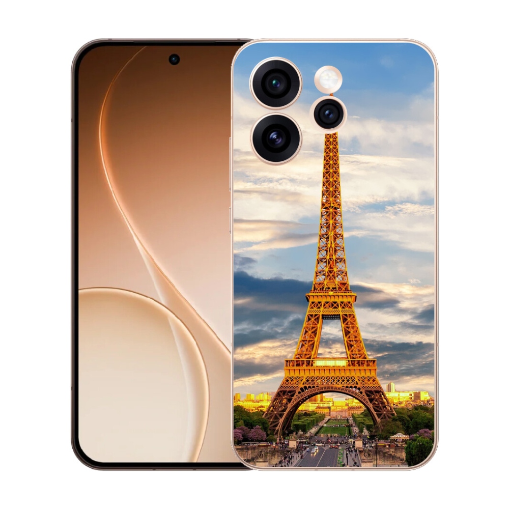 Gelový kryt mmCase na Oppo Reno 15 Pro 5G - eiffelova věž 3