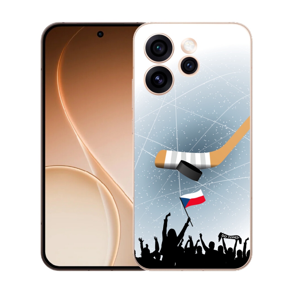 Gelový kryt mmCase na Oppo Reno 15 Pro 5G - fanoušci hokeje