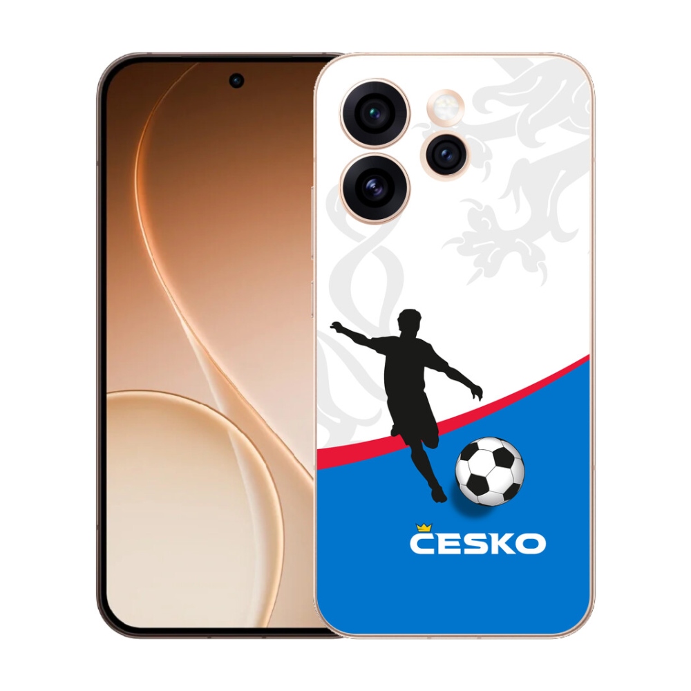 Gelový kryt mmCase na Oppo Reno 15 Pro 5G - fotbal Česko 1