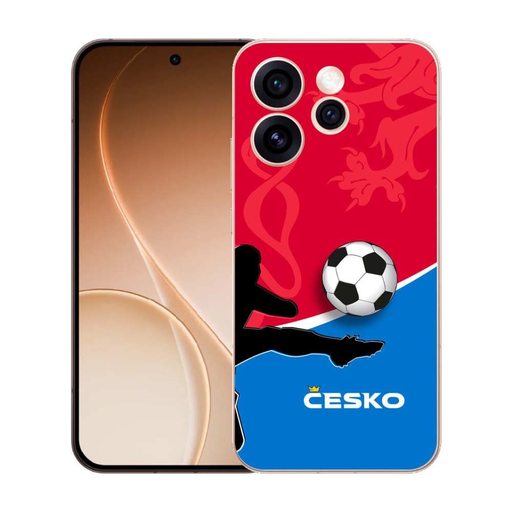 Gelový kryt mmCase na Oppo Reno 15 Pro 5G - fotbal Česko 2