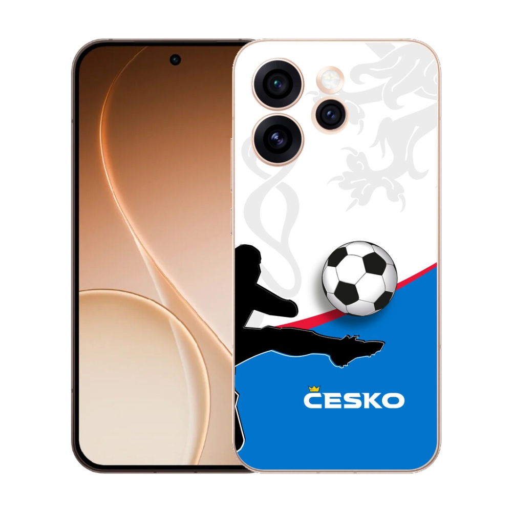 Gelový kryt mmCase na Oppo Reno 15 Pro 5G - fotbal Česko 3