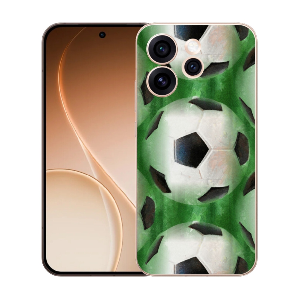 Gelový kryt mmCase na Oppo Reno 15 Pro 5G - fotbalový míč