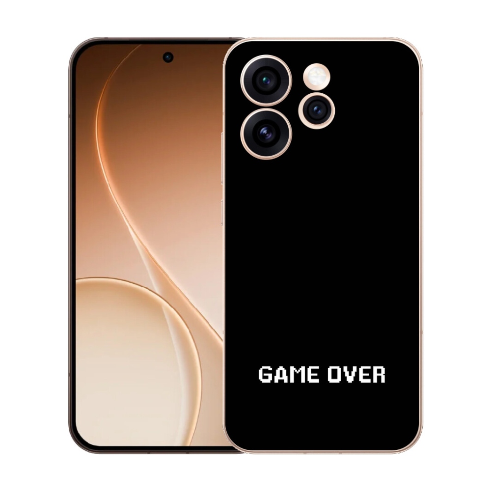Gelový kryt mmCase na Oppo Reno 15 Pro 5G - game over černé pozadí