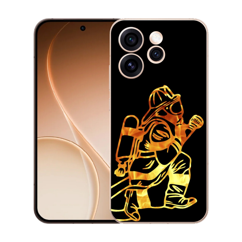 Gelový kryt mmCase na Oppo Reno 15 Pro 5G - hasič 1