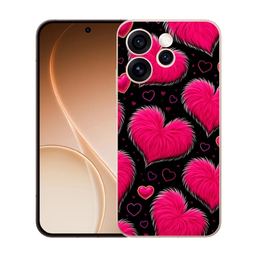 Gelový kryt mmCase na Oppo Reno 15 Pro 5G - hebká srdce