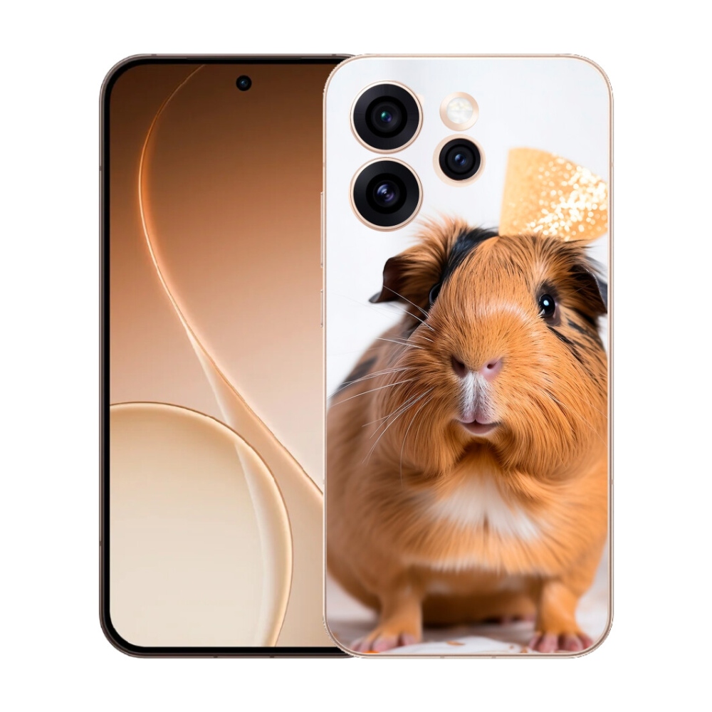 Gelový kryt mmCase na Oppo Reno 15 Pro 5G - hnědé morče