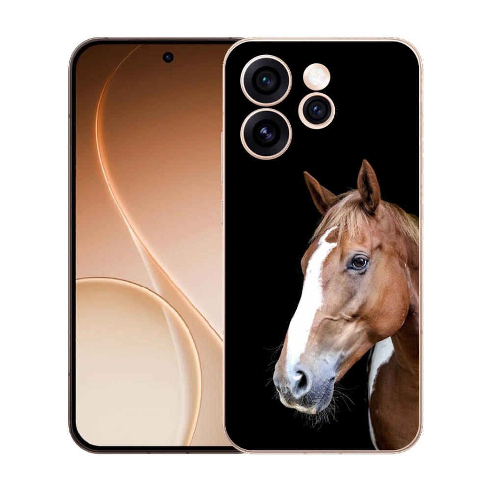 Gelový kryt mmCase na Oppo Reno 15 Pro 5G - hnědý kůň 3