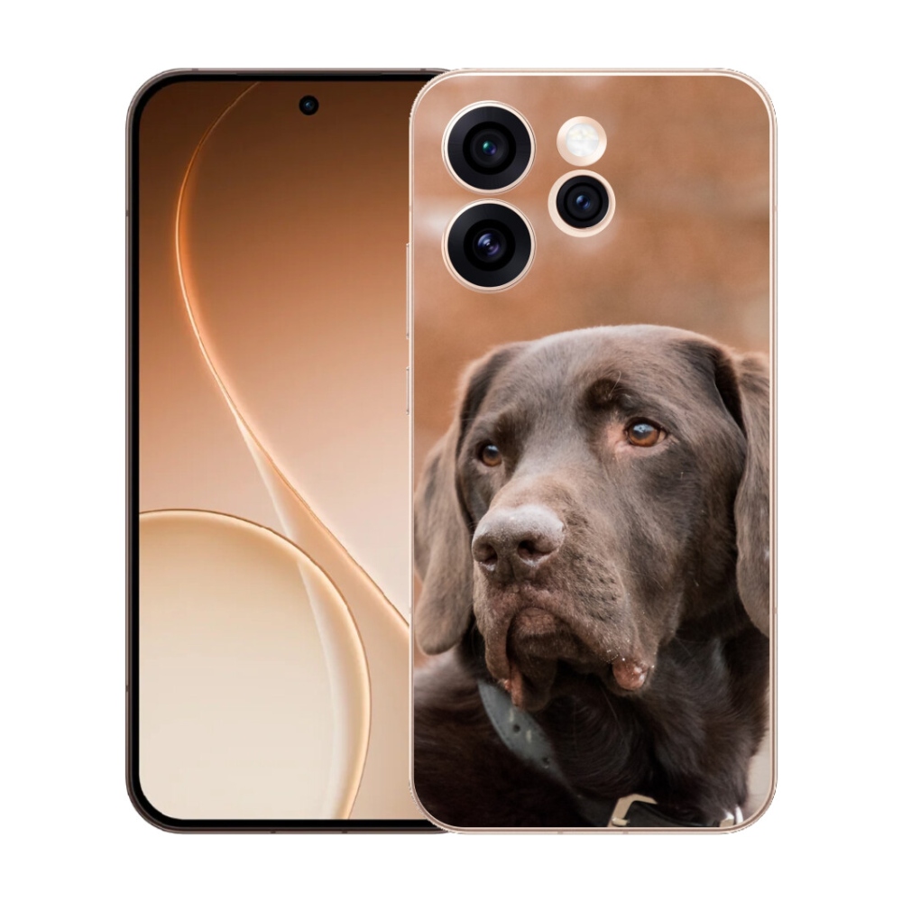 Gelový kryt mmCase na Oppo Reno 15 Pro 5G - hnědý labrador