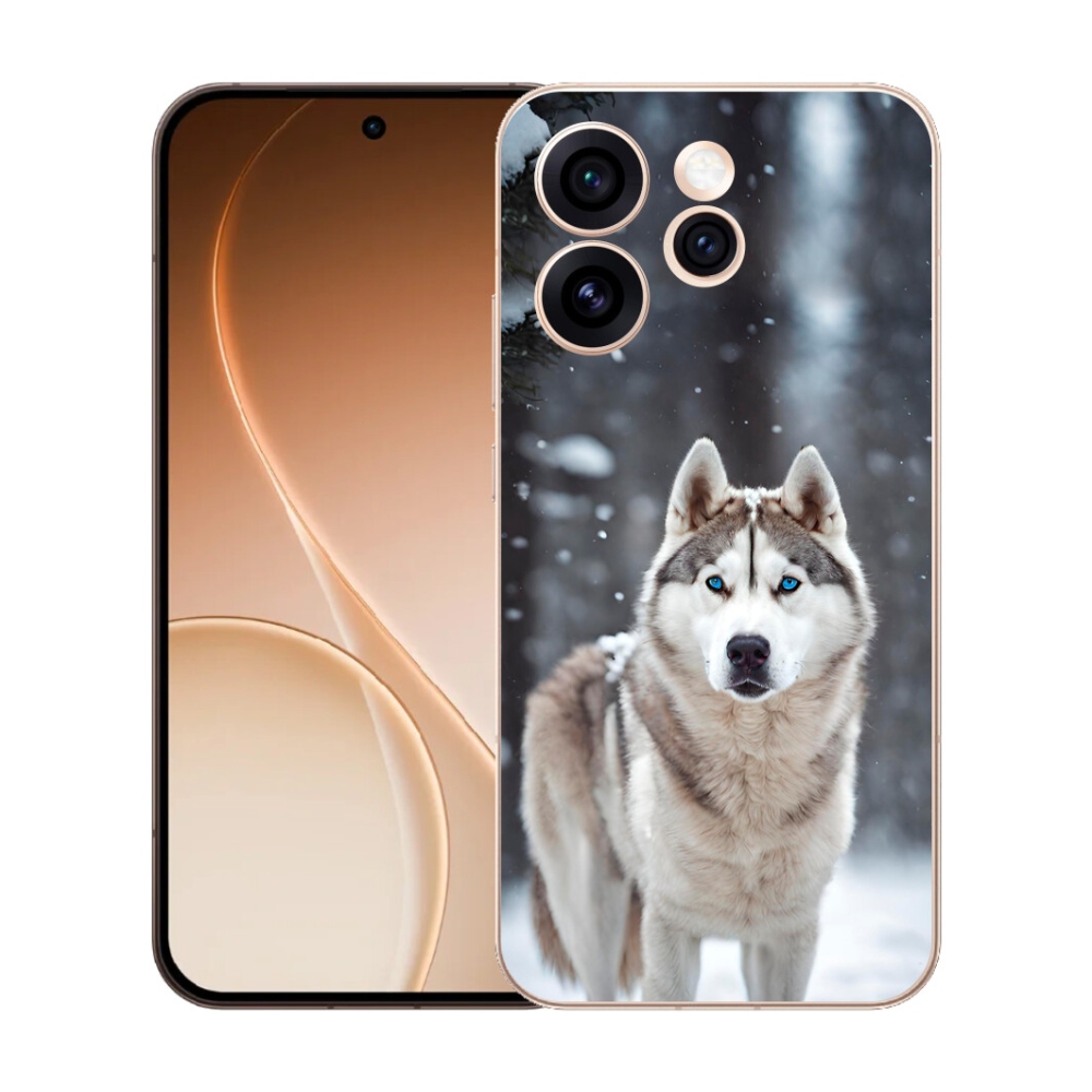 Gelový kryt mmCase na Oppo Reno 15 Pro 5G - husky 2