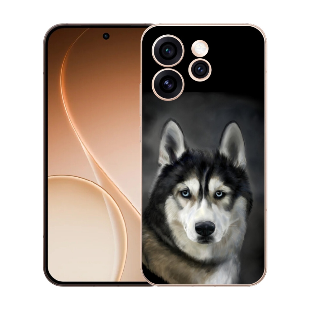 Gelový kryt mmCase na Oppo Reno 15 Pro 5G - husky