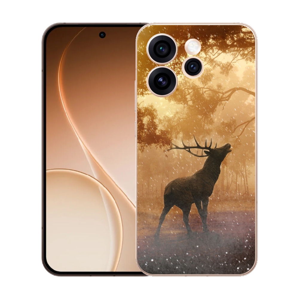 Gelový kryt mmCase na Oppo Reno 15 Pro 5G - jelen v říji