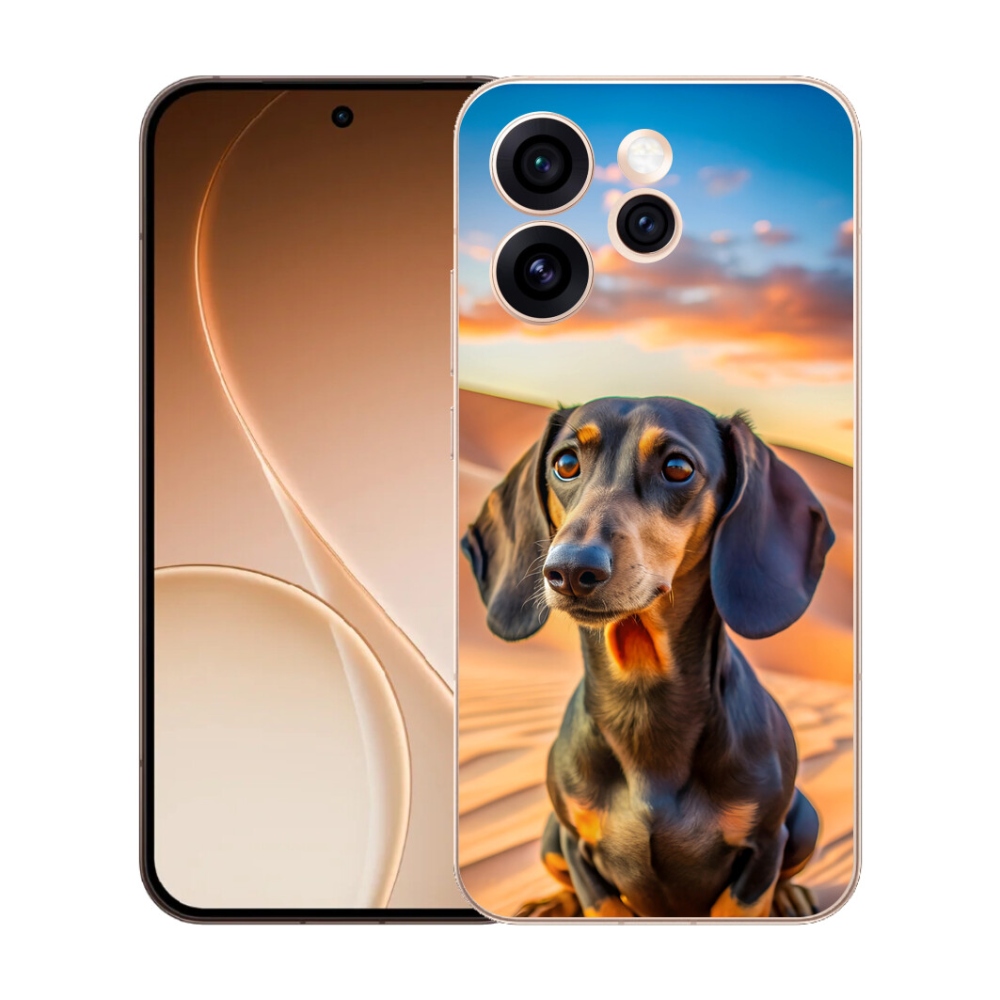 Gelový kryt mmCase na Oppo Reno 15 Pro 5G - jezevčík 3 