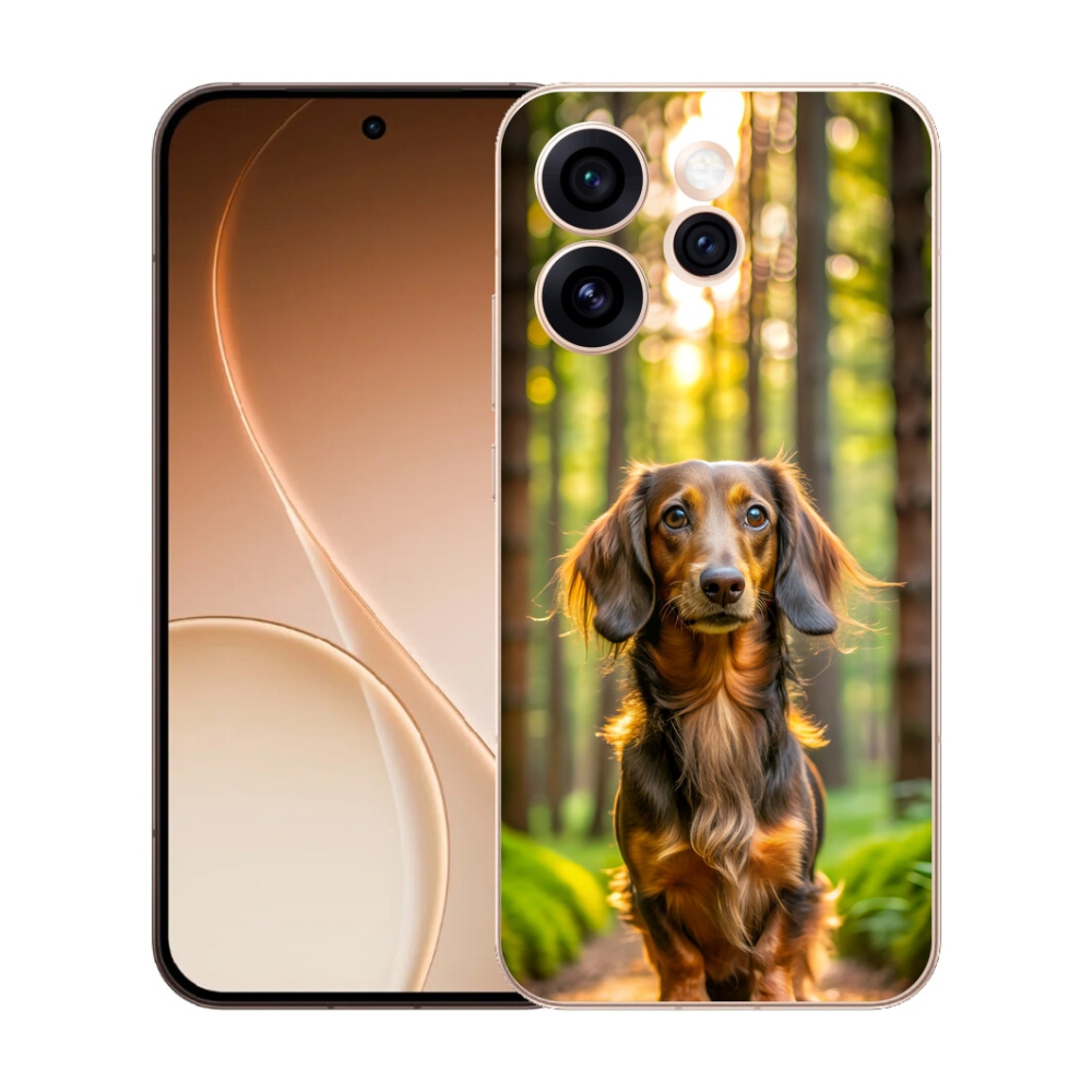 Gelový kryt mmCase na Oppo Reno 15 Pro 5G - jezevčík 4