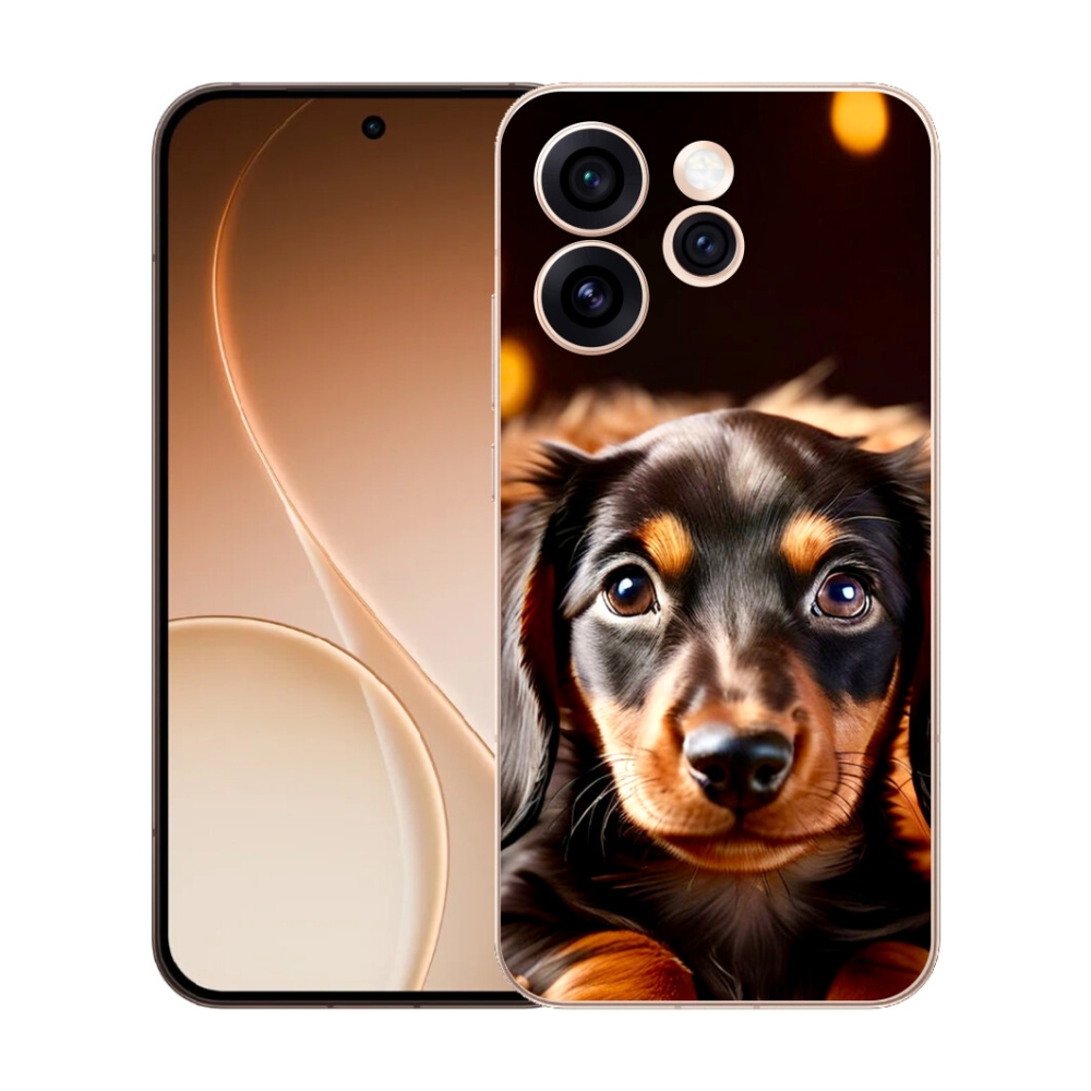 Gelový kryt mmCase na Oppo Reno 15 Pro 5G - jezevčík