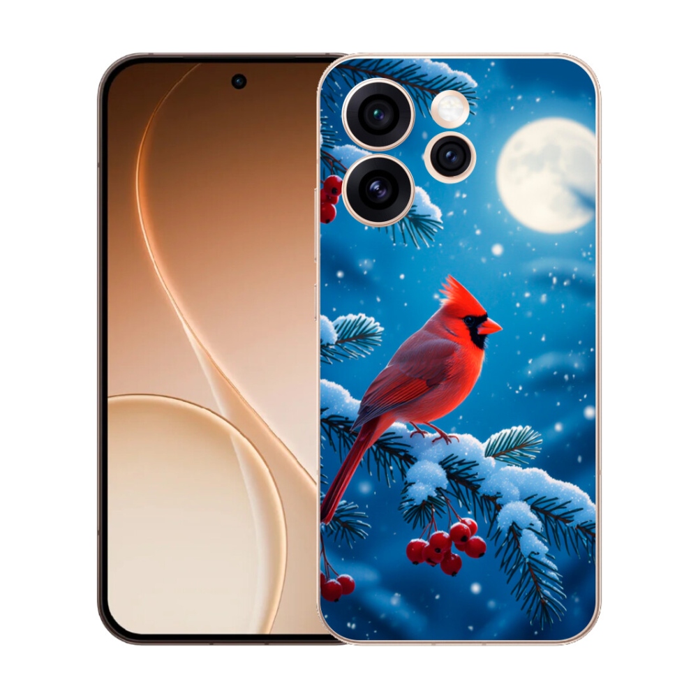 Gelový kryt mmCase na Oppo Reno 15 Pro 5G - kardinál červený