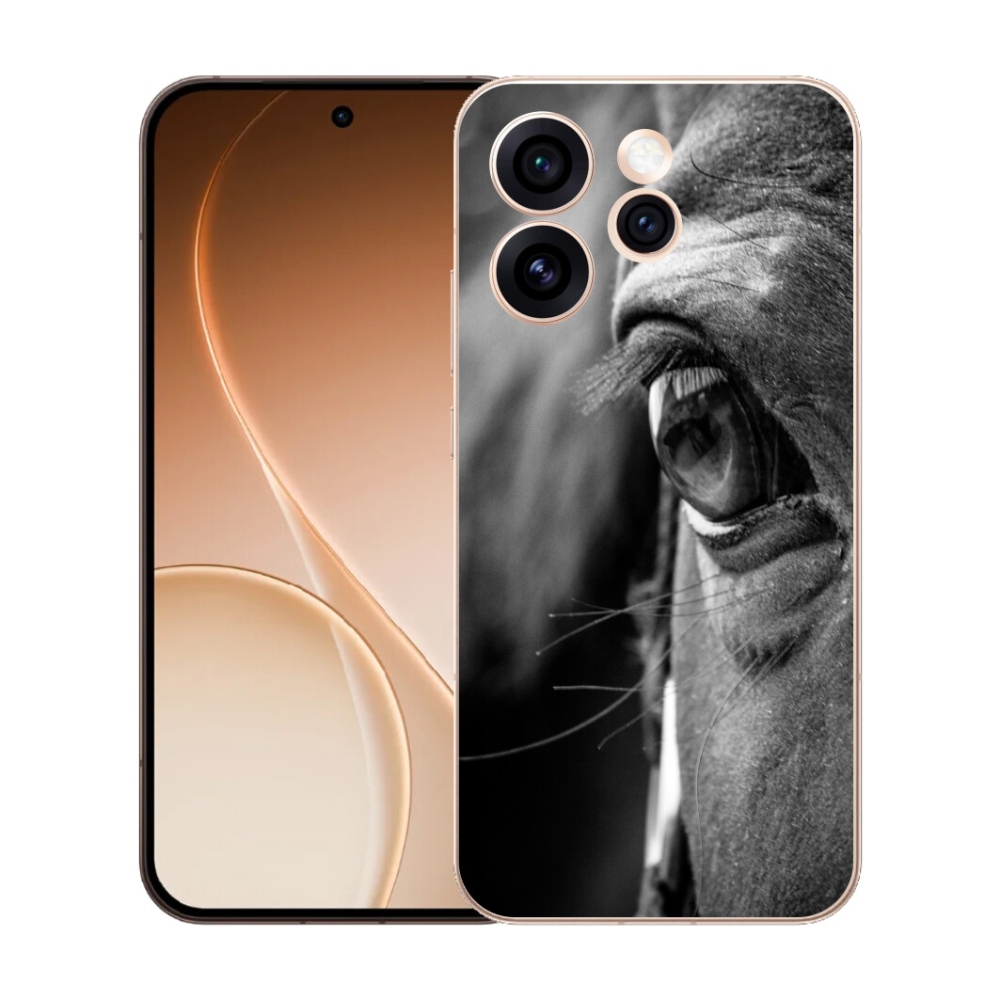 Gelový kryt mmCase na Oppo Reno 15 Pro 5G - koňský pohled