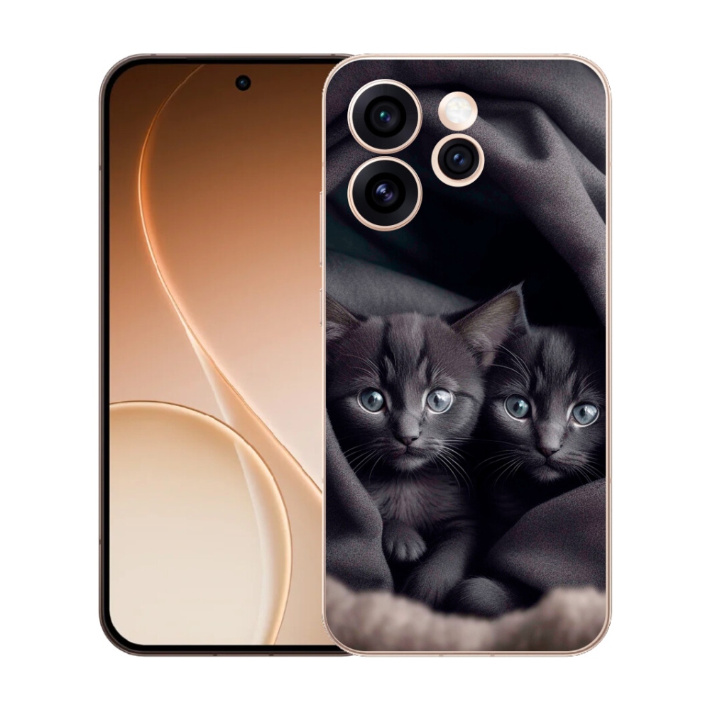 Gelový kryt mmCase na Oppo Reno 15 Pro 5G - kočičí duo