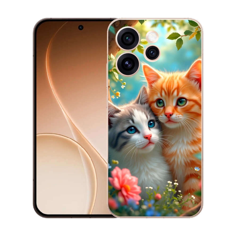 Gelový kryt mmCase na Oppo Reno 15 Pro 5G - kočičí láska 2