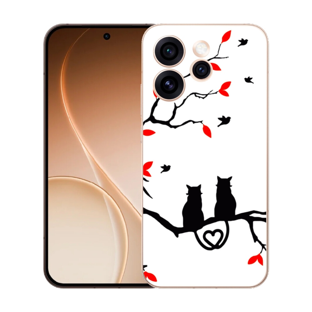 Gelový kryt mmCase na Oppo Reno 15 Pro 5G - kočičí láska