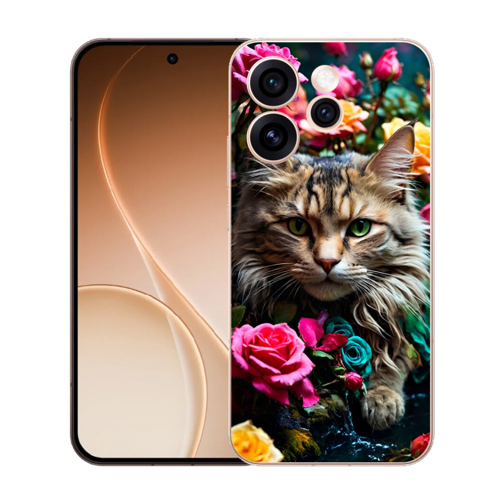 Gelový kryt mmCase na Oppo Reno 15 Pro 5G - kočíčí pohled 2