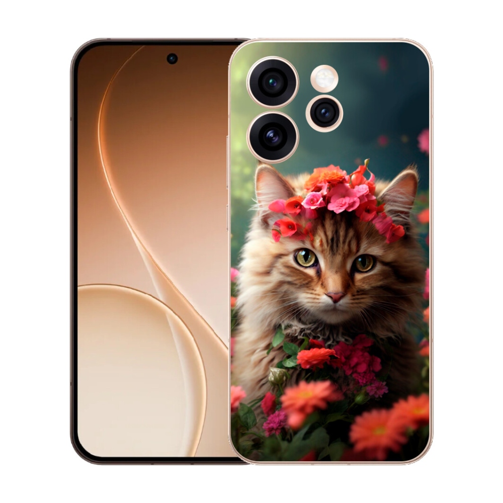Gelový kryt mmCase na Oppo Reno 15 Pro 5G - kočíčí princezna