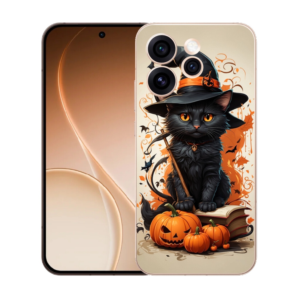 Gelový kryt mmCase na Oppo Reno 15 Pro 5G - kocour čaroděj