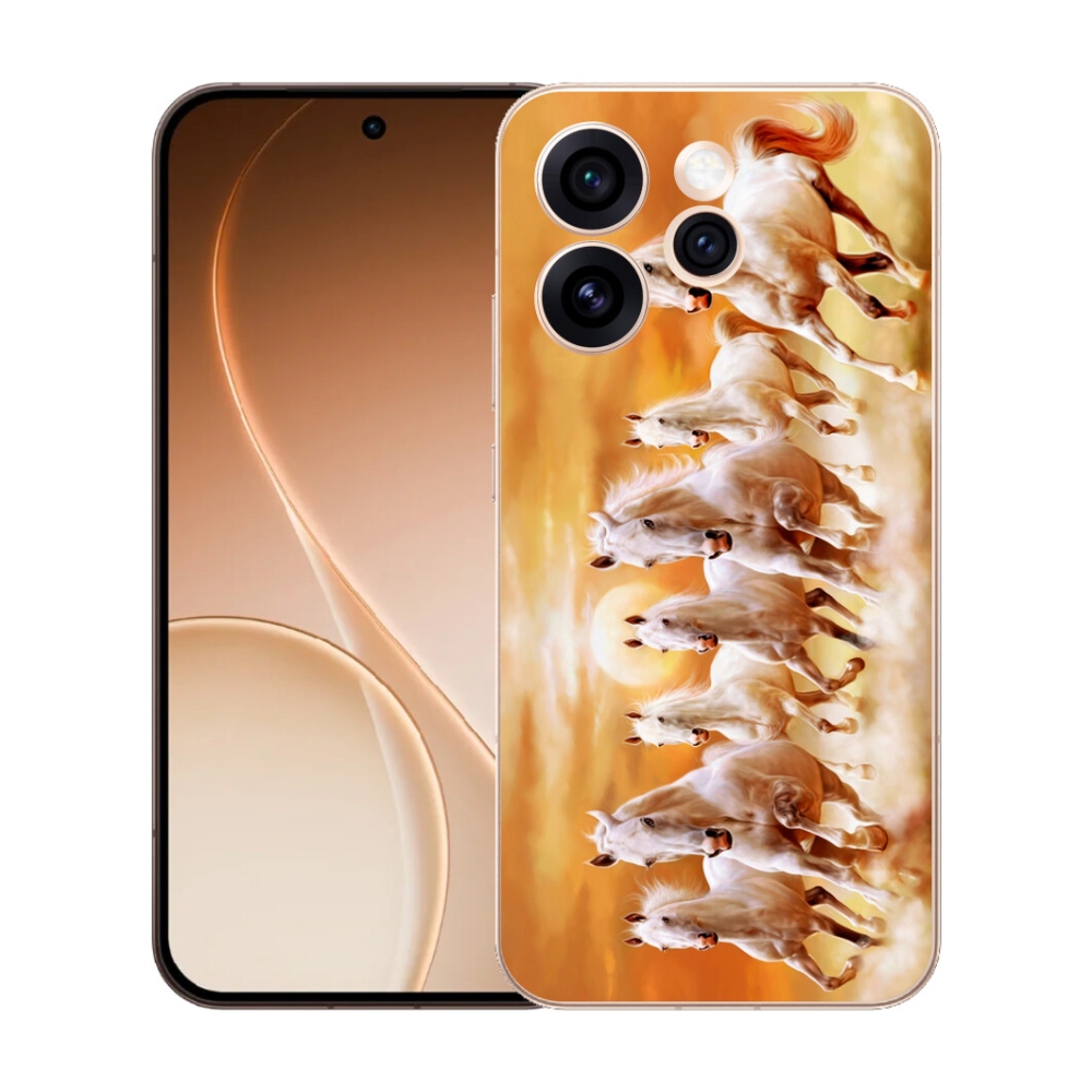 Gelový kryt mmCase na Oppo Reno 15 Pro 5G - koně 2
