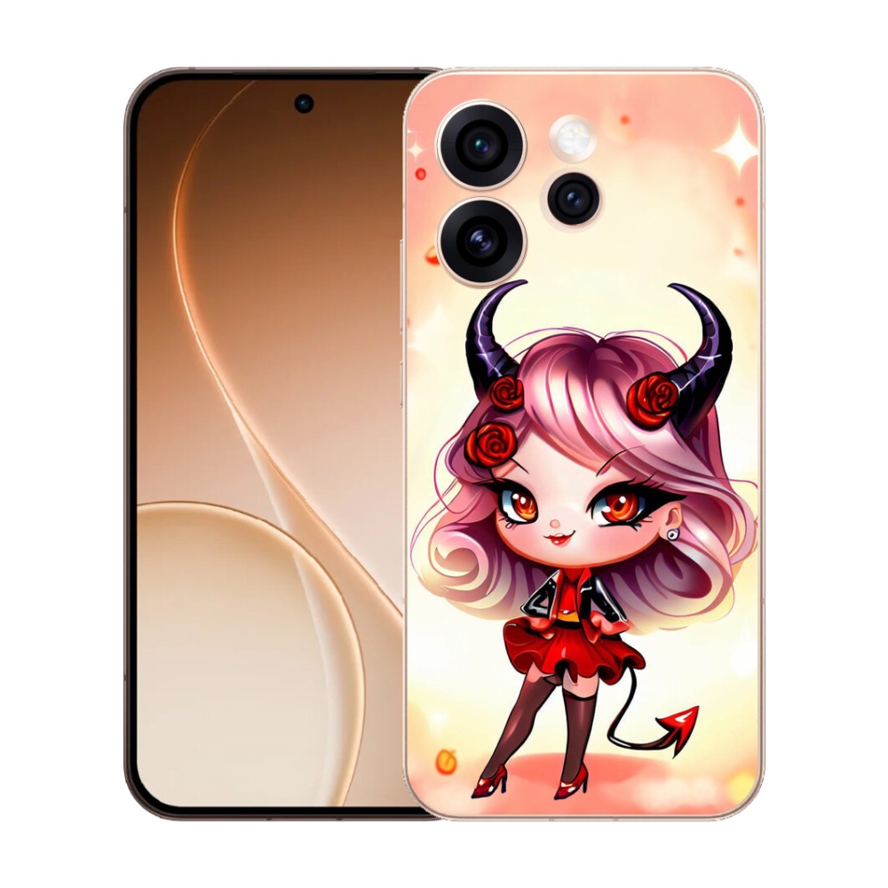 Gelový kryt mmCase na Oppo Reno 15 Pro 5G - kreslená čertice