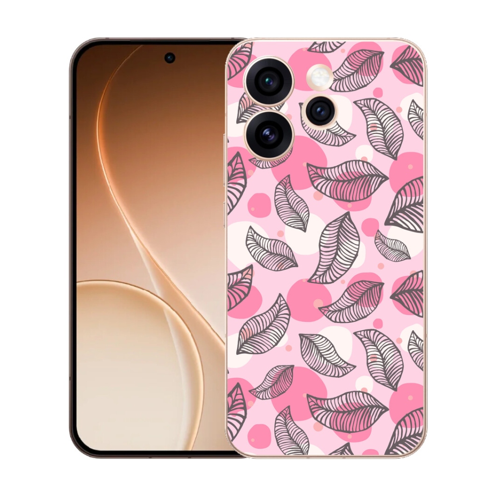 Gelový kryt mmCase na Oppo Reno 15 Pro 5G - kreslené padající listy