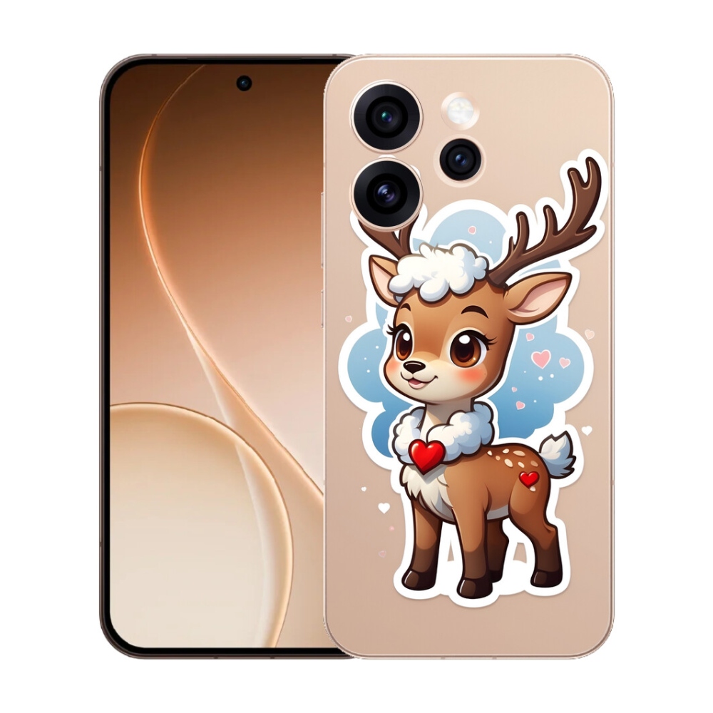 Gelový kryt mmCase na Oppo Reno 15 Pro 5G - kreslený sob