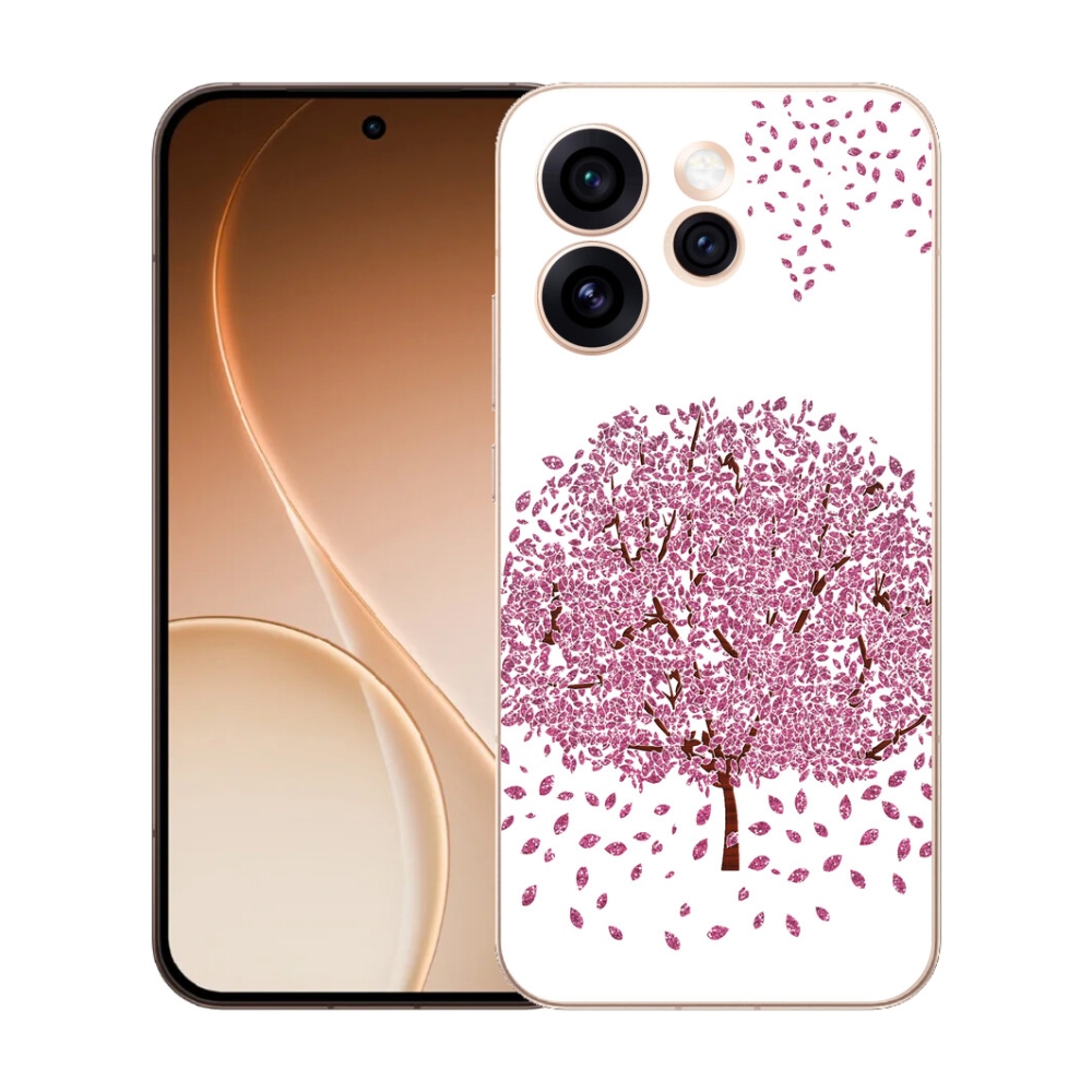 Gelový kryt mmCase na Oppo Reno 15 Pro 5G - kreslený strom s listy