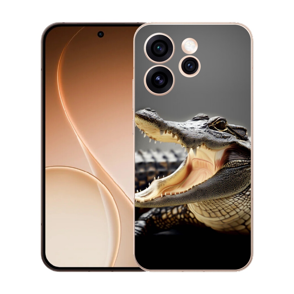 Gelový kryt mmCase na Oppo Reno 15 Pro 5G - krokodýl