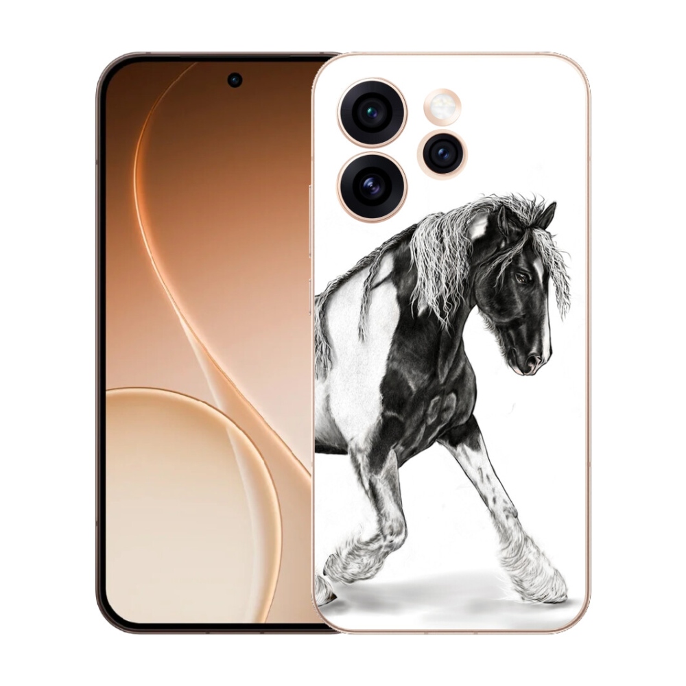 Gelový kryt mmCase na Oppo Reno 15 Pro 5G - kůň