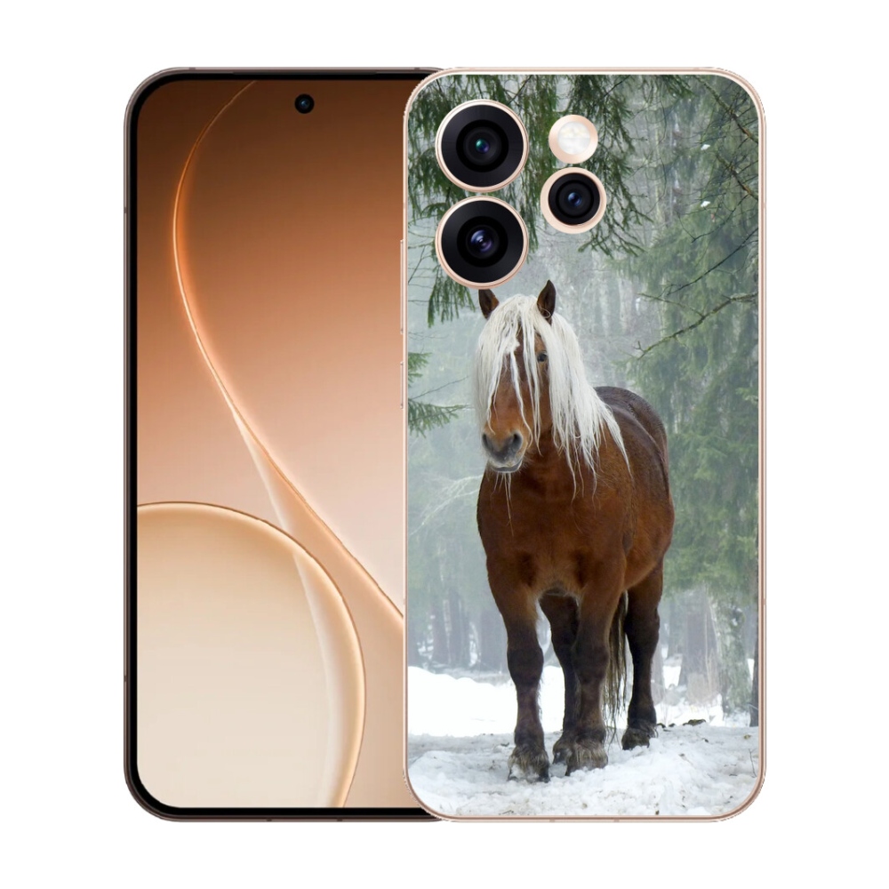 Gelový kryt mmCase na Oppo Reno 15 Pro 5G - kůň v lese