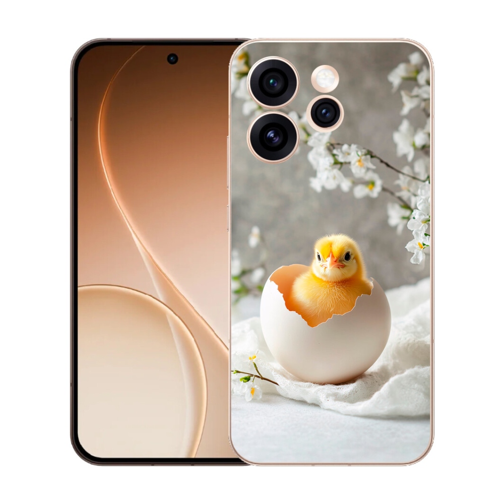 Gelový kryt mmCase na Oppo Reno 15 Pro 5G - kuřátko