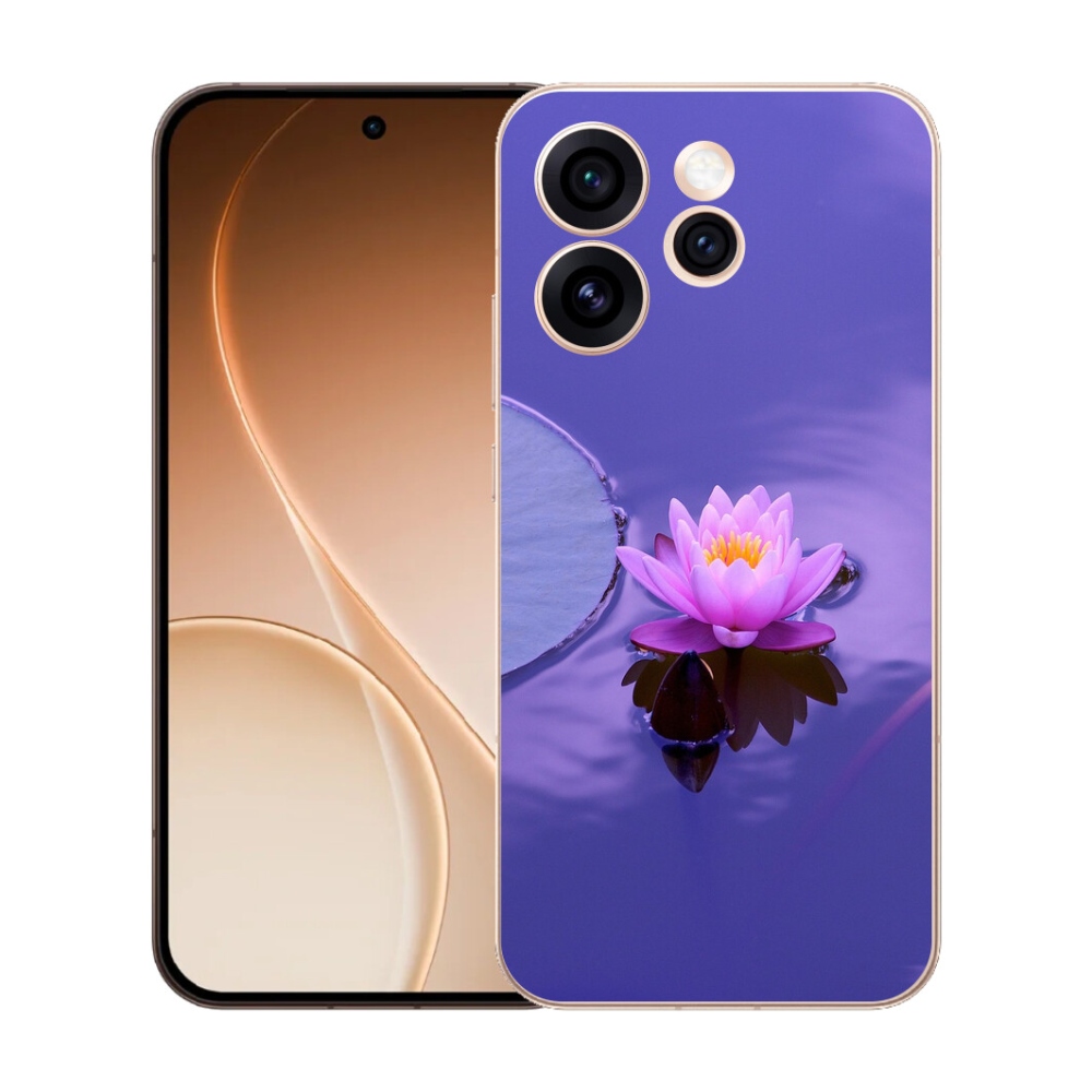 Gelový kryt mmCase na Oppo Reno 15 Pro 5G - květ na hladině