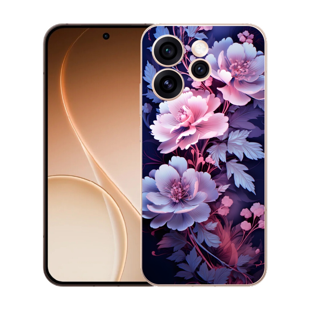 Gelový kryt mmCase na Oppo Reno 15 Pro 5G - květiny 11