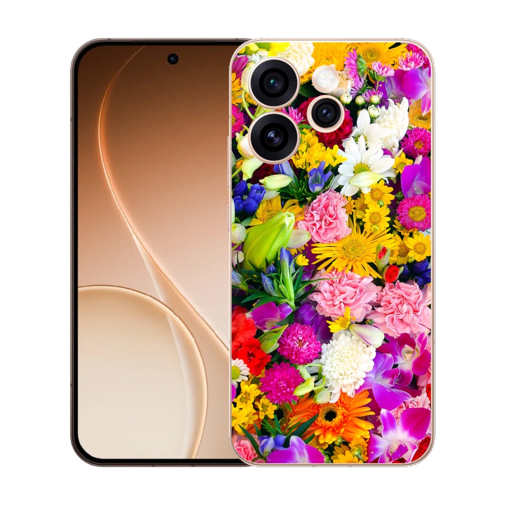 Gelový kryt mmCase na Oppo Reno 15 Pro 5G - květiny 12
