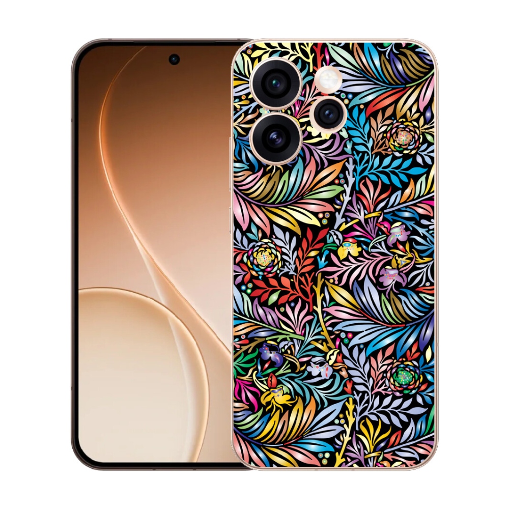 Gelový kryt mmCase na Oppo Reno 15 Pro 5G - květiny 5